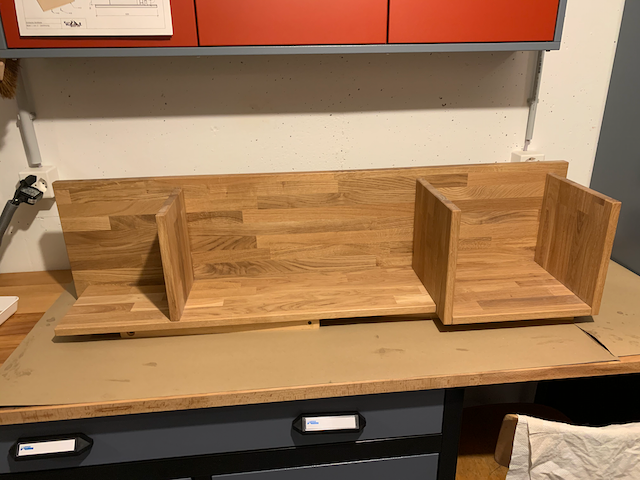 Die erste Schicht Öl wurde aufgetragen