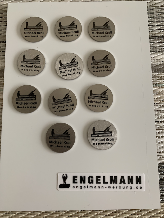 Edelstahl Logo 20mm von https://www.lasergravur-engelmann.de