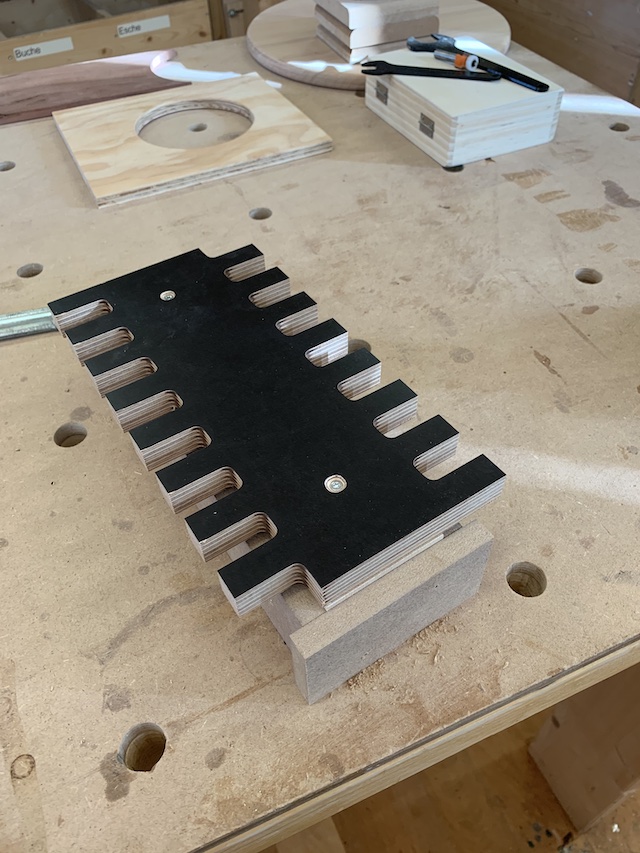 Fingerzinken Schablone