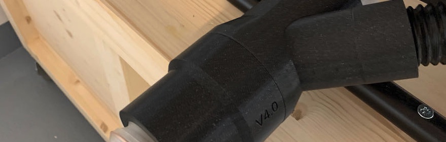 Staubabsaugung meiner Geräte in der Kellerwerkstatt