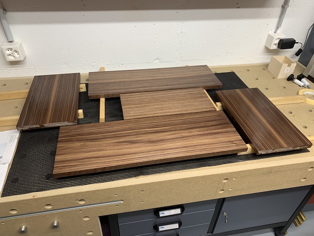 Flächen mit Öl behandelt