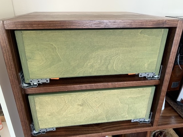 Montierte Schubkästen