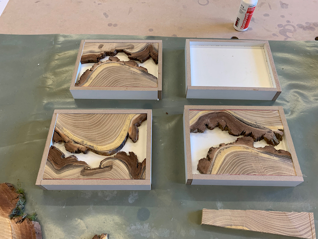 Holzbrettchen einpassen